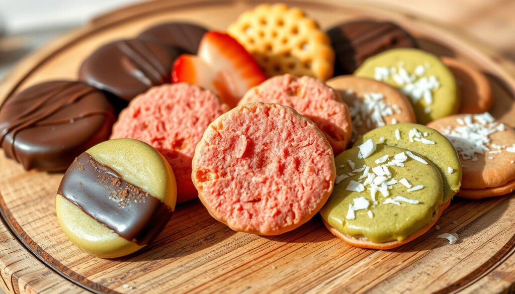 flavored wafer cookies