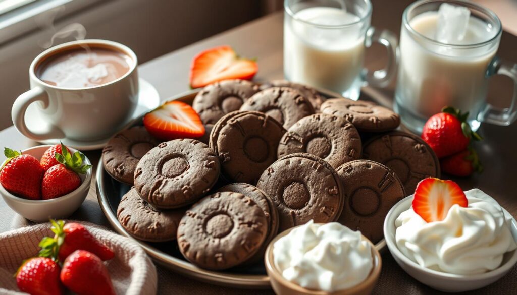 pairing wafer cookies