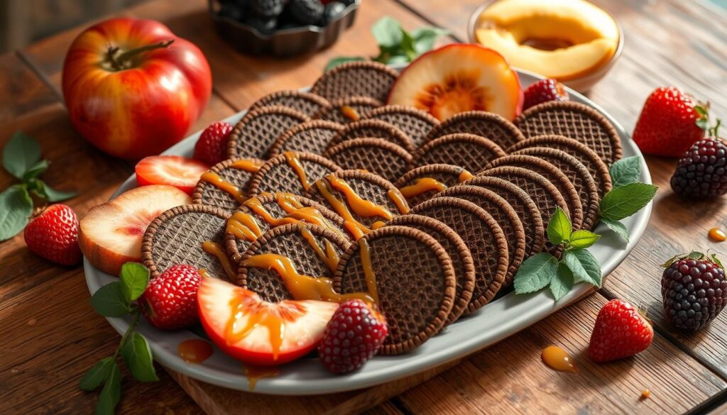 serving wafer cookies