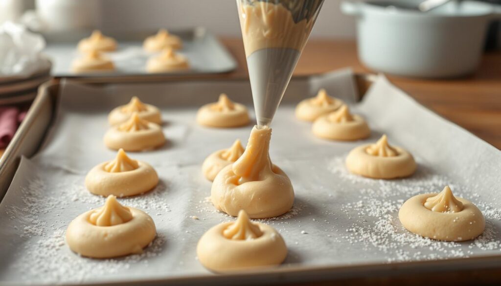 vanilla wafer cookies piping