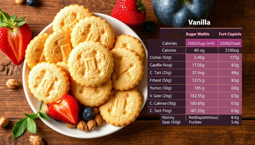 vanilla wafer recipe nutritional information